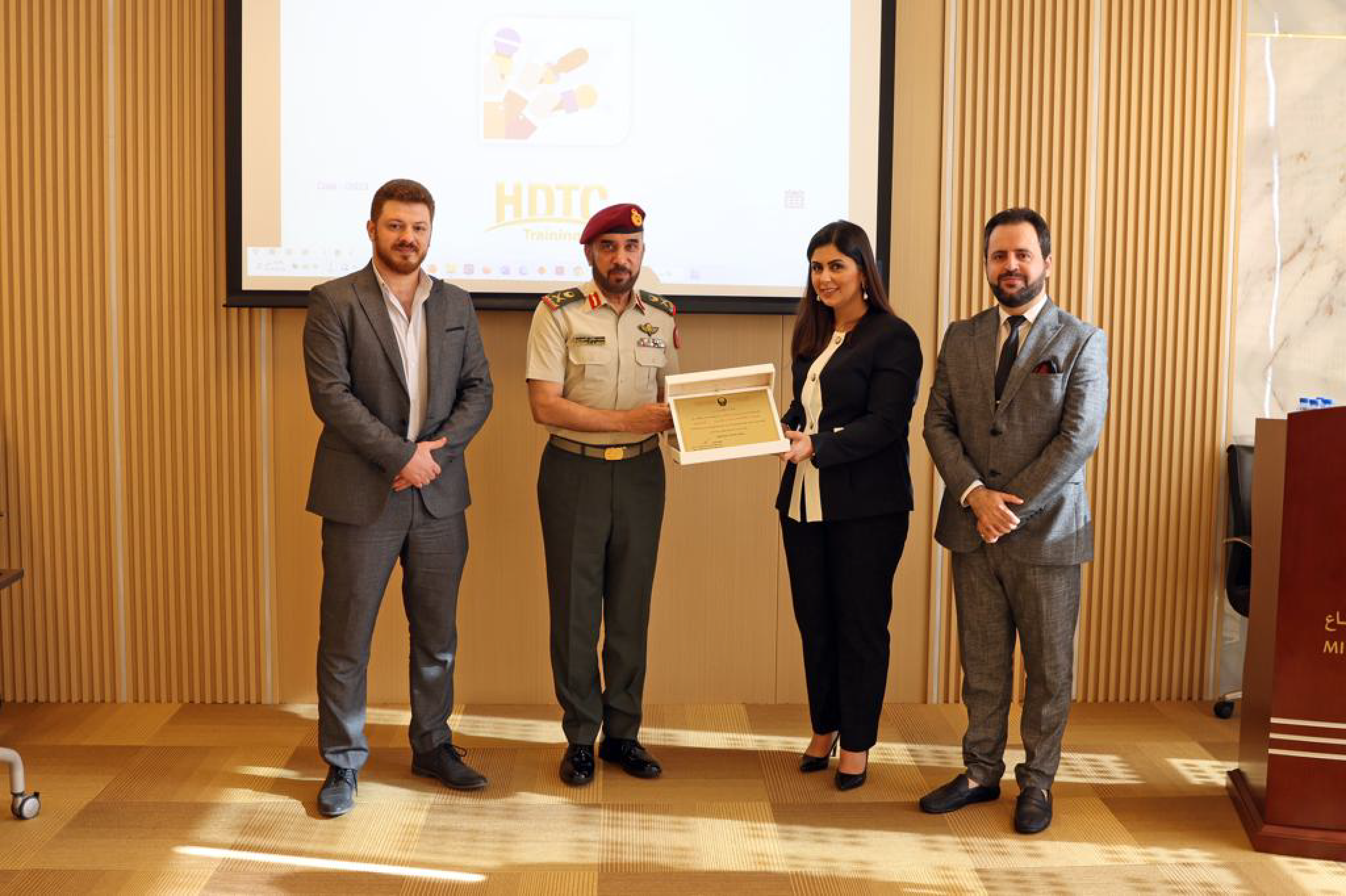 HDTC Training Center was honored by the Director of the Office of His Highness the Minister of Defense
